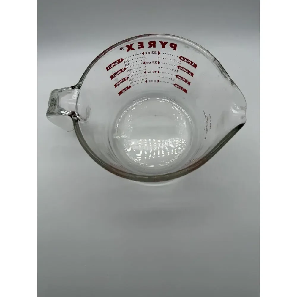 Vintage Pyrex Measuring Cup 1000 ml 4 Cup Red Made in USA